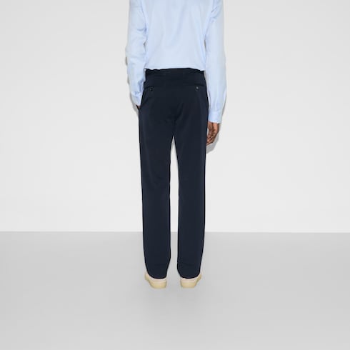 Cotton gabardine trouser with Web Detail 4