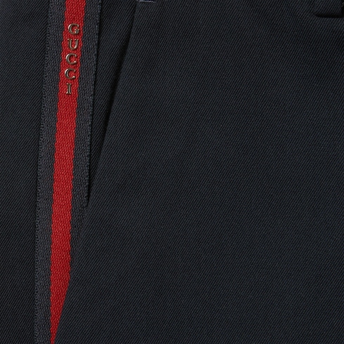 Cotton gabardine trouser with Web Detail 7