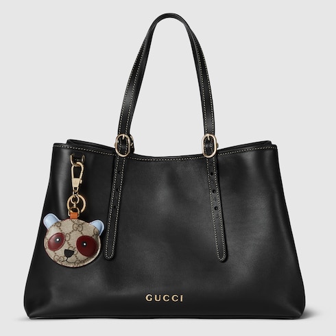 Borsa shopping GG Emblem misura grande