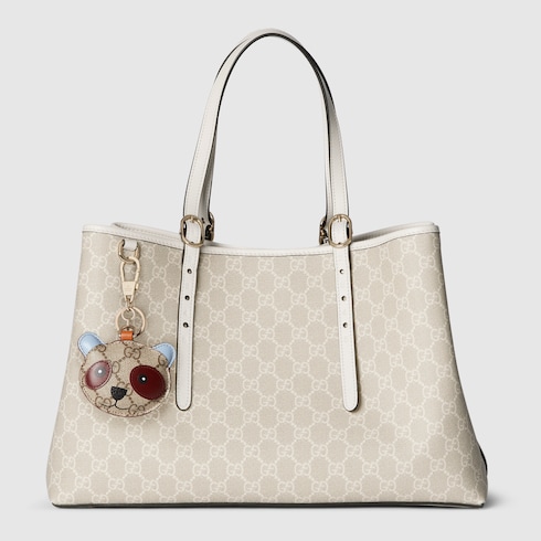 Borsa shopping GG Emblem misura grande