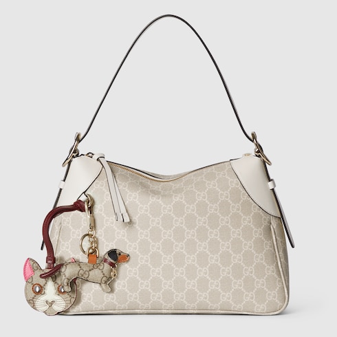 Borsa a spalla GG Emblem misura media