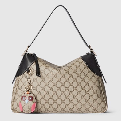 Borsa a spalla GG Emblem misura grande