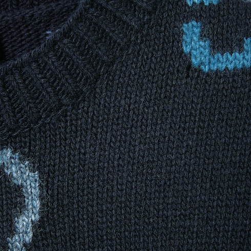 Pullover aus Wolle mit GG Intarsie