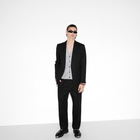 Veste en coton et toile GG
