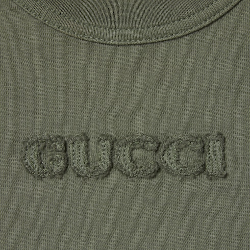 Embroidered cotton jersey T-shirt Detail 7