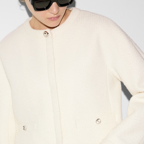 Chaqueta de lana de rizo