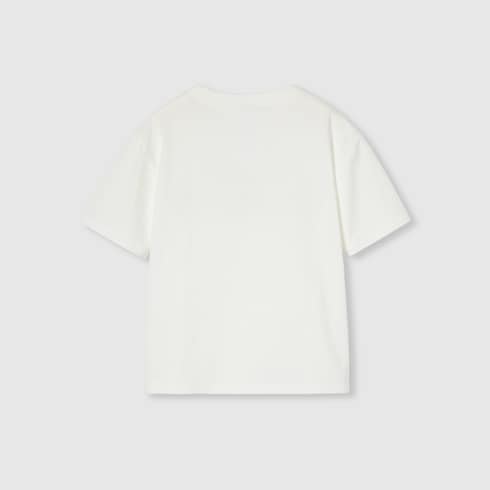 Children's printed cotton T-shirt in white | GUCCI® US