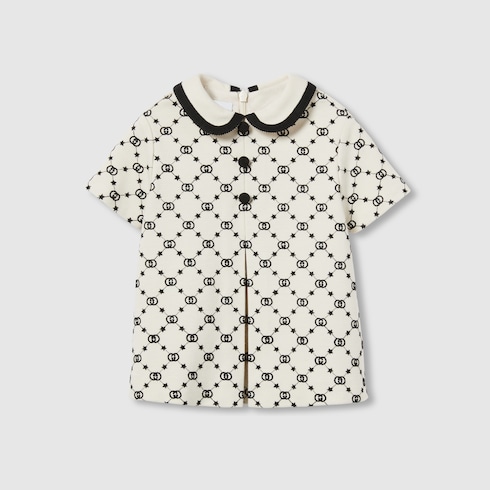 Babykleid aus Jersey mit Stickerei