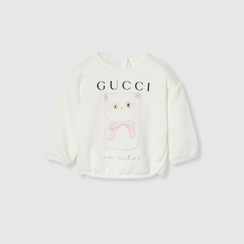 Sweat-shirt pour bébé en coton imprimé