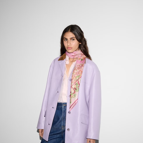 Carré in twill di seta stampato