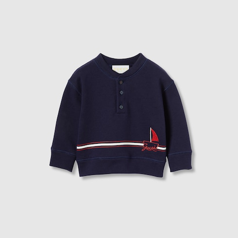 Sudadera de algodón bordado para bebé