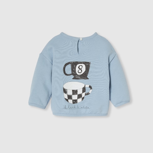 Sudadera de algodón con estampado para bebé