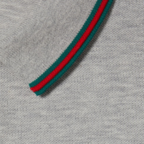 Polo bambino in cotone con Web