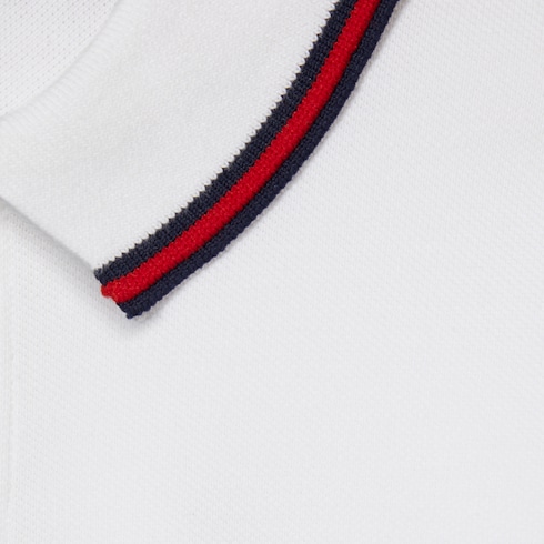 Children's cotton polo top with Web Detail 3