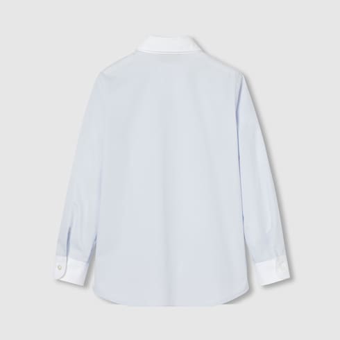 Chemise enfant en coton brodé