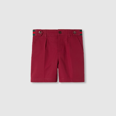Shorts bambino in popeline di cotone