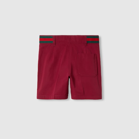 Shorts bambino in popeline di cotone