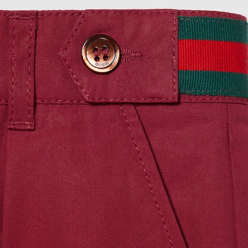 Shorts bambino in popeline di cotone