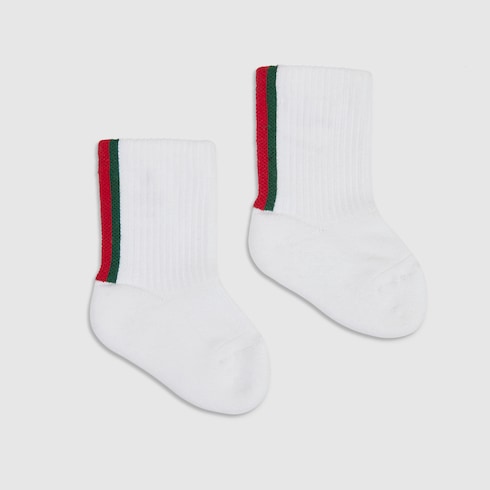 Baby cotton blend socks with Web Detail 2