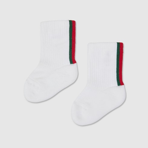 Baby cotton blend socks with Web Detail 3