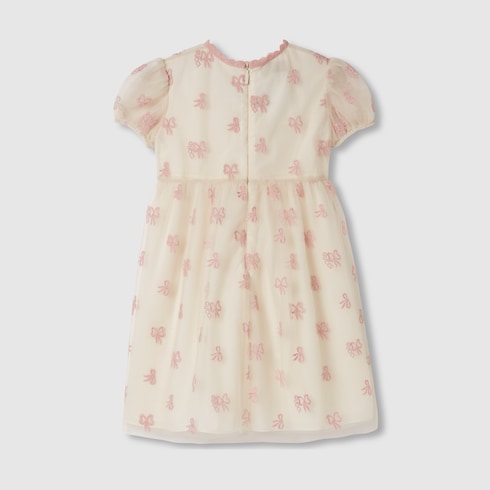Robe pour enfant en tulle brodé