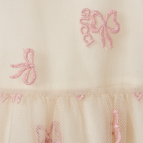 Robe pour enfant en tulle brodé