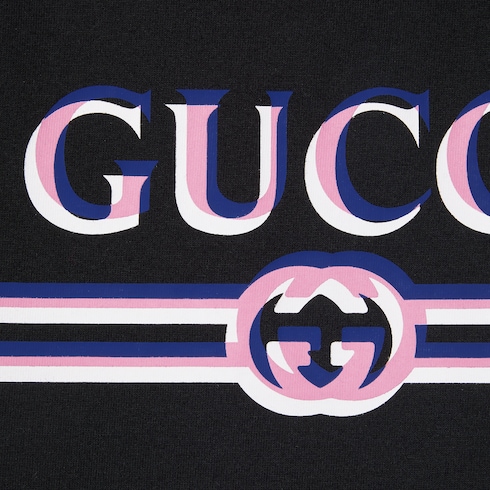 T-shirt in jersey di cotone stampato