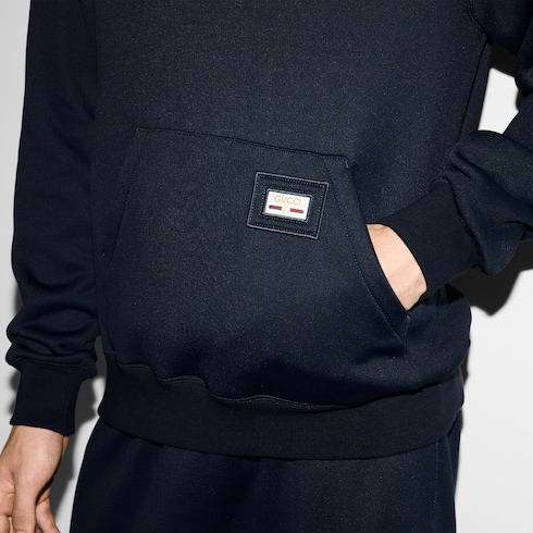 Sweatshirt aus technischem Nylon-Jersey