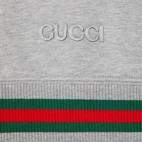 Sweatshirt aus Baumwolljersey mit Web