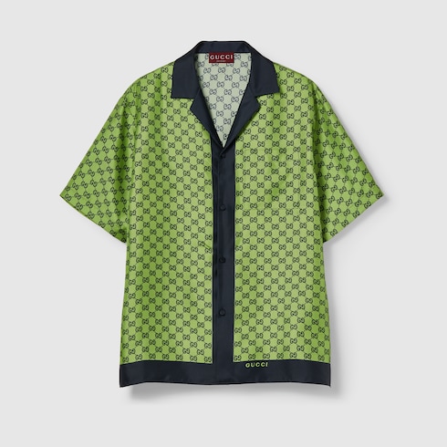 Camicia in seta stampata