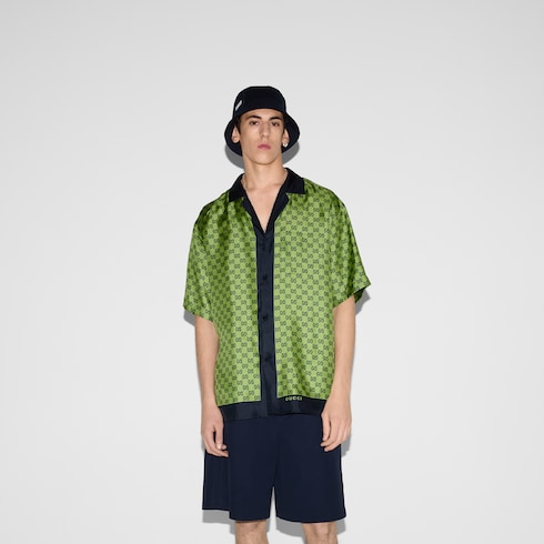 Camicia in seta stampata