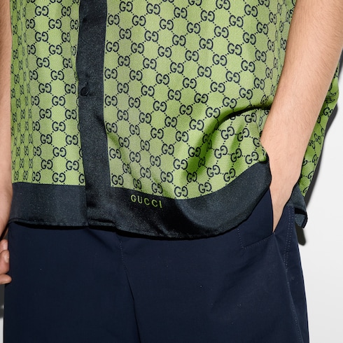 Camicia in seta stampata