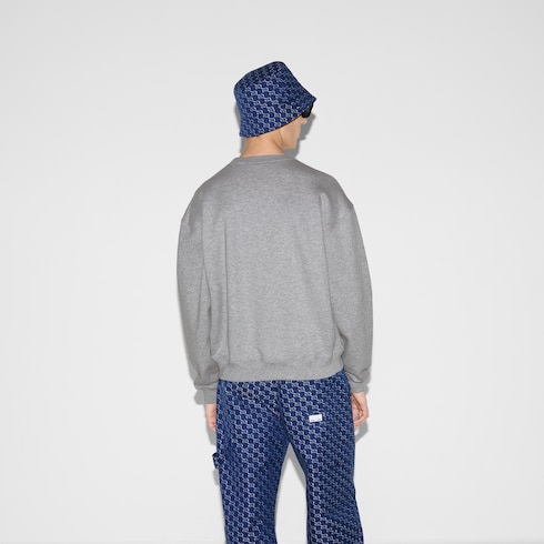 Sudadera de punto de algodón con bordado