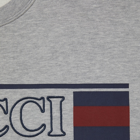Cotton jersey sweatshirt with embroidery Detail 7