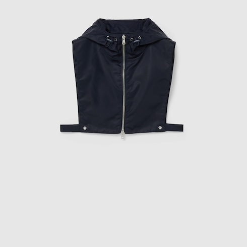 Nylon twill jacket with patch Detail 9