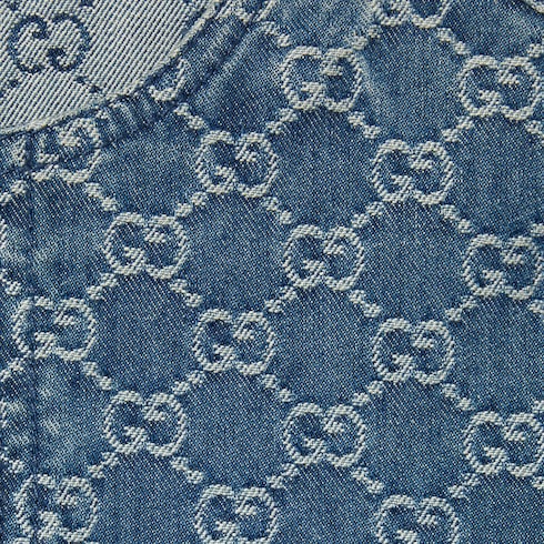 Giacca bambino in denim GG jacquard