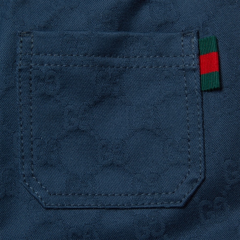 Pantalón de algodón GG y tribanda Web de bebé
