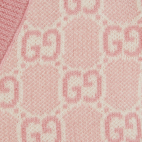 Cardigan neonato in cotone con motivo GG