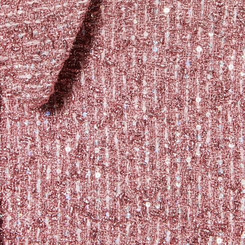 Sequined lamé tweed jacket Detail 7