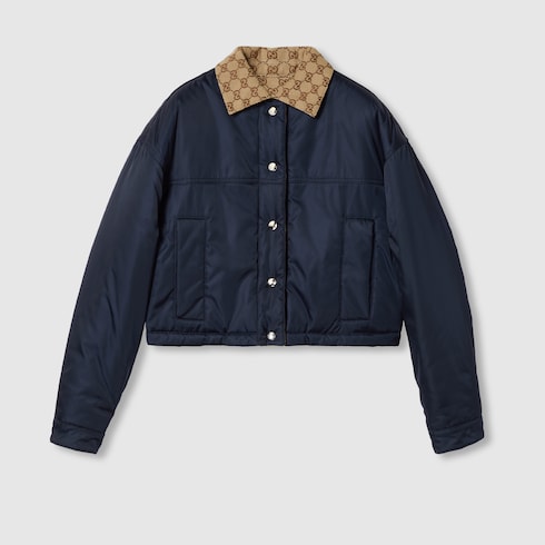 Reversible gabardine nylon jacket Detail 2