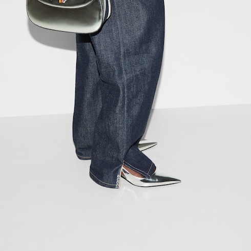 Boyfriend fit denim trouser