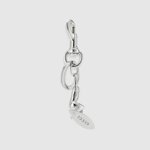 Engraved surfer keychain charm Detail 2