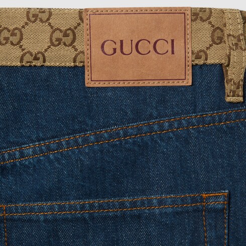 Boyfriend fit denim trouser