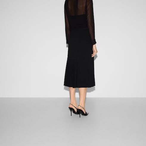 Light viscose sable skirt