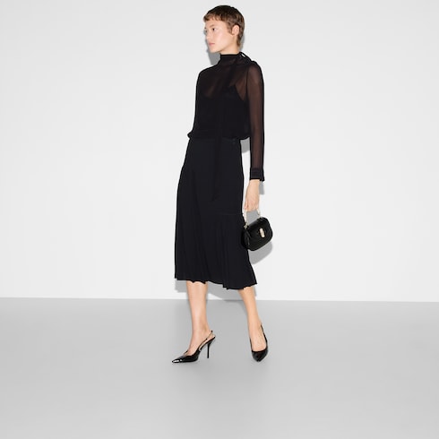 Light viscose sable skirt