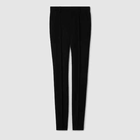 パンツ GUCCI Women Straight Pants 776315ZHW51 1000 BLACK GUCCI: Pants woman - Black | Gucci pants 776315ZHW51 online