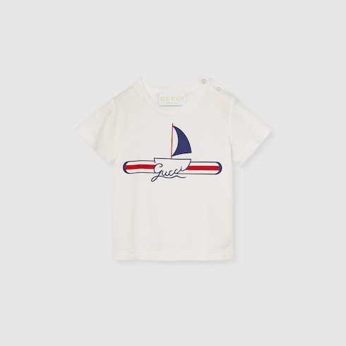 T-shirt neonato in cotone stampato