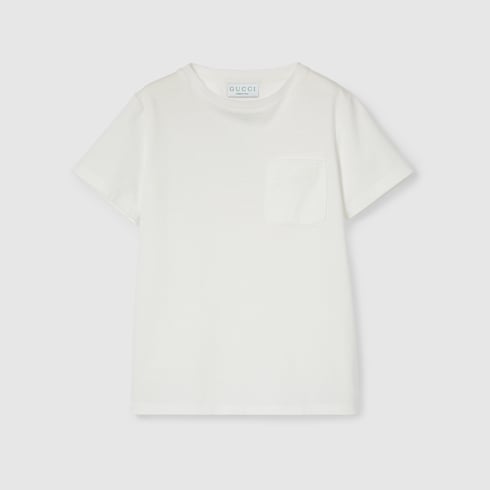 T-shirt bambino ricamata in cotone