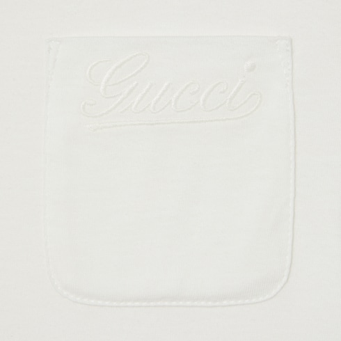 T-shirt bambino ricamata in cotone