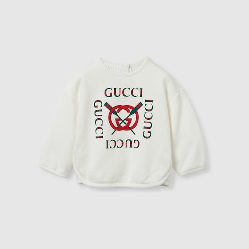 Baby-Sweatshirt aus Baumwolle mit Print